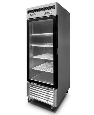 Freezer Acero Inox. 1 pta Vidrio VF1PS-700V