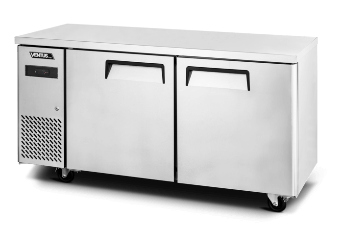 Mesón Refrigerado 2 ptas Acero Inox. VMR2PS-260